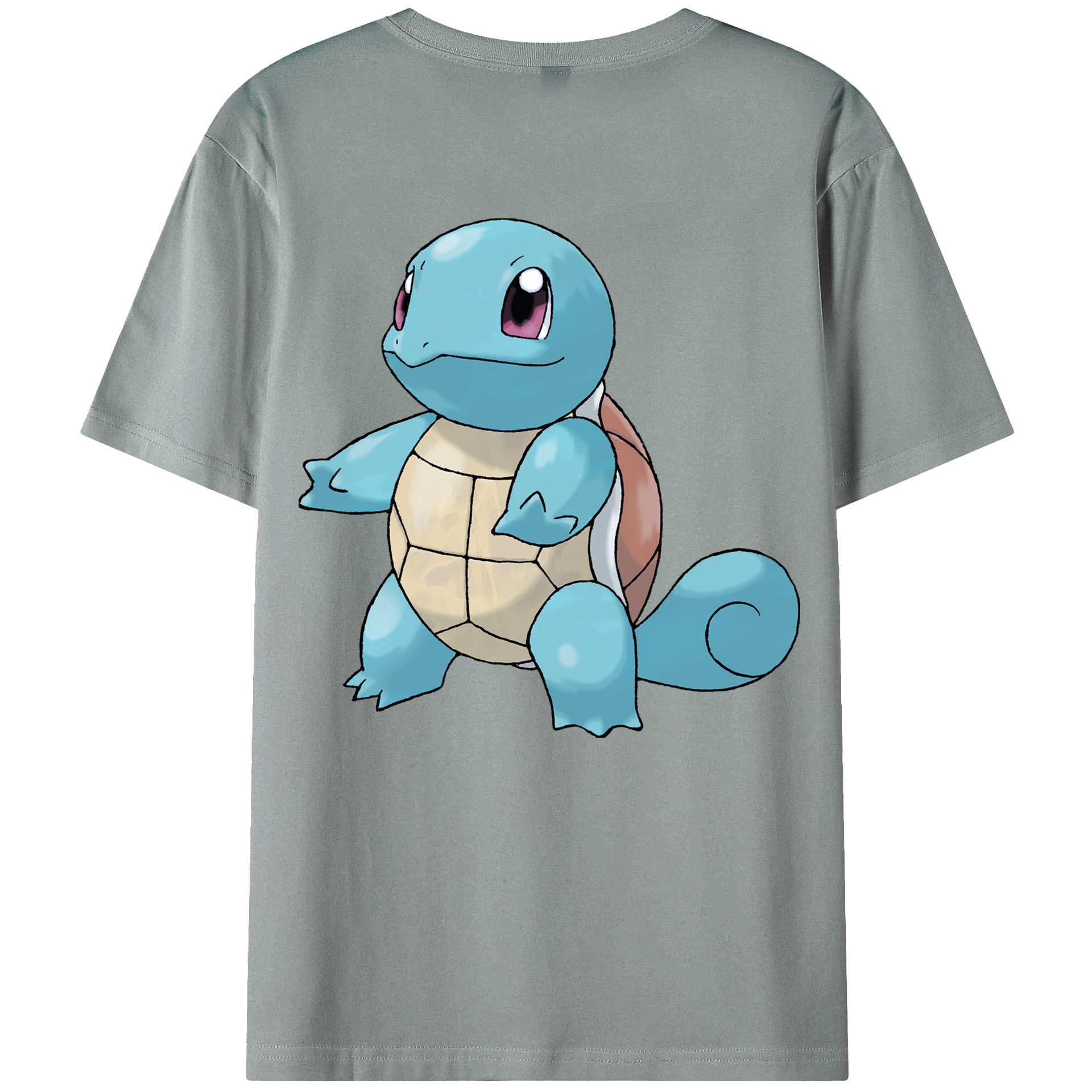 （画像用） ポケットモンスター Pokémon 綿100％ メンズ半袖Tシャツ（バックプリント） 通気性